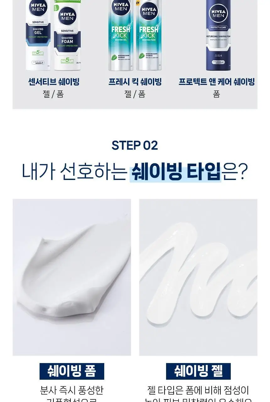 [대용량] 니베아 맨 프로텍트 앤 케어 쉐이빙 폼 250ml 상세페이지 10
